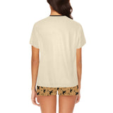 Baha Ranch Them Cowboys Women's Western Top and Short Pajama Set