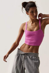Scoop Neck Active Tank - Trendsi - Flyclothing LLC