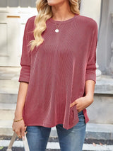 Relaxed Fit Half Sleeve T-Shirt - Trendsi - Flyclothing LLC