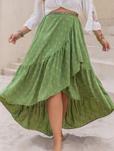 Plus Size High-Low Skirt - Trendsi - Flyclothing LLC