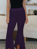 High-Low Bootcut Pants - Trendsi - Flyclothing LLC