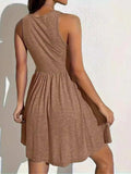 Full Size Square Neck Sleeveless Mini Dress - Trendsi - Flyclothing LLC