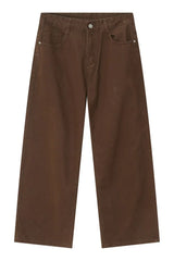 Pocketed Wide Leg Men's Jeans - Trendsi - Flyclothing LLC