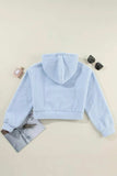 Drawstring Zip Up Long Sleeve Hoodie - Trendsi - Flyclothing LLC