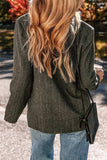 Pocketed Buttoned Long Sleeve Blazer - Trendsi - Flyclothing LLC