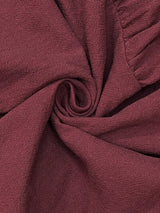 Tie Waist Long Sleeve Ruffled Hem Dress - Trendsi - Flyclothing LLC