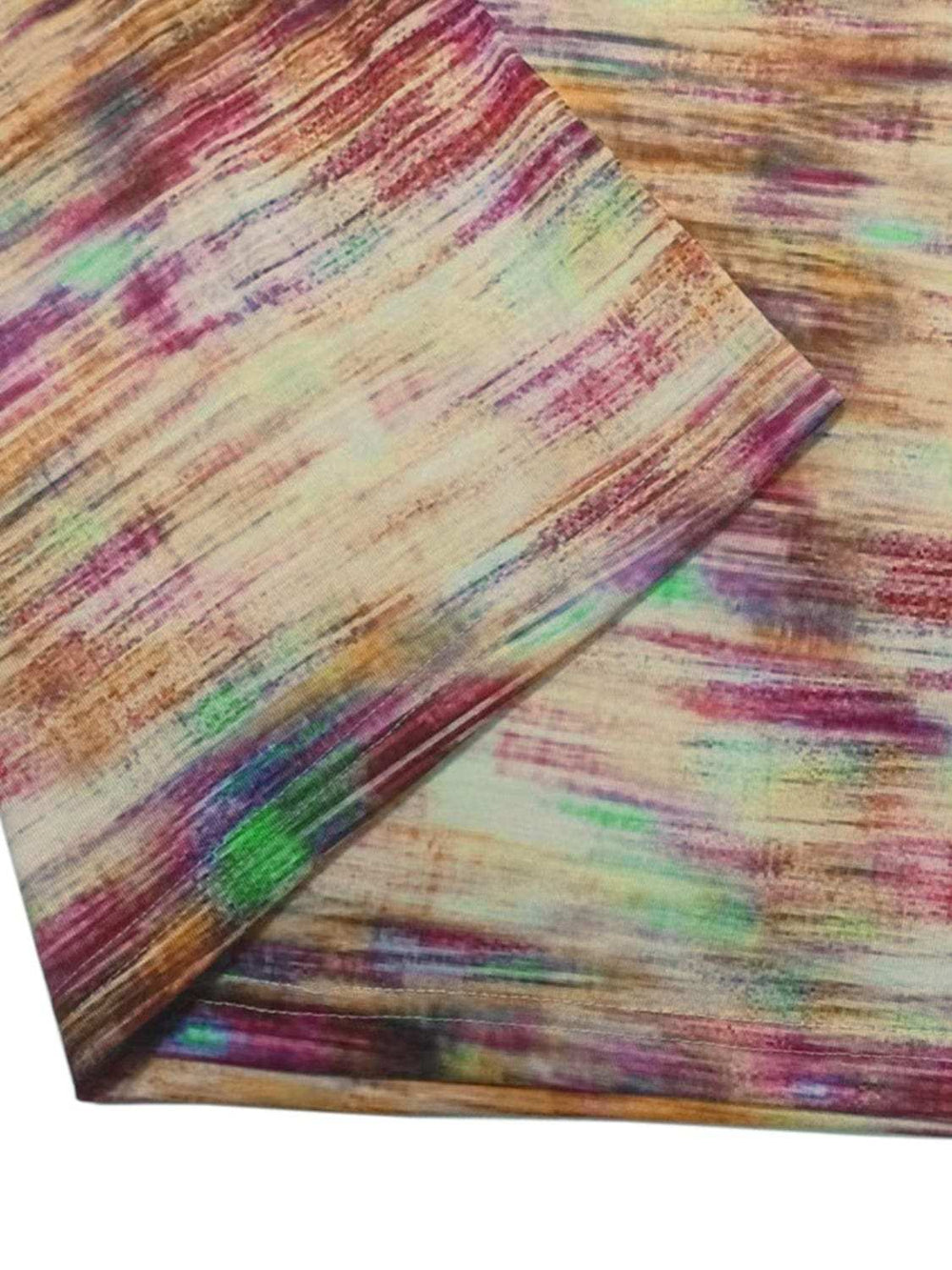 Printed Round Neck Cap Sleeve Top - Trendsi - Flyclothing LLC