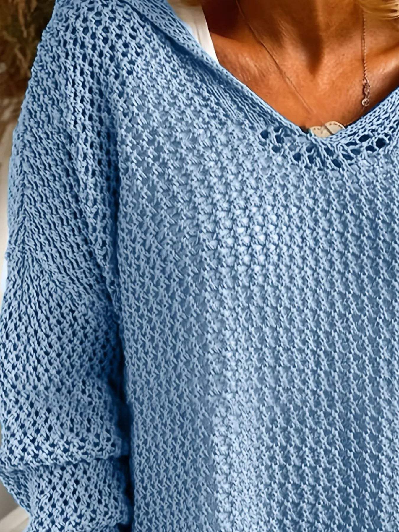 Openwork Long Sleeve Hooded Knit Cover Up - Trendsi - Flyclothing LLC