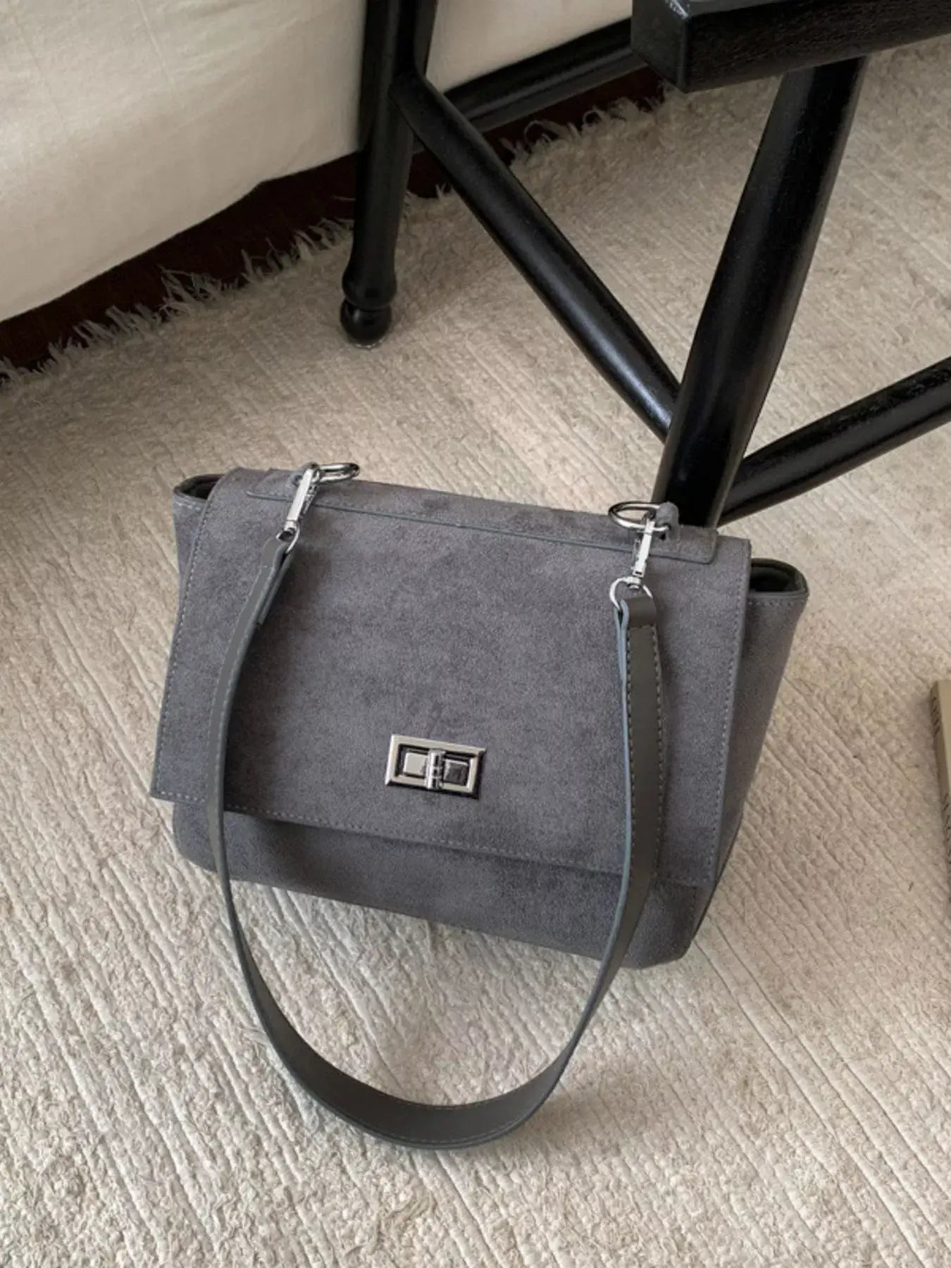 Suede Flap Crossbody Bag - Trendsi - Flyclothing LLC