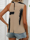 Cowl Neck Sleeveless Blouse - Trendsi