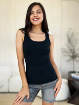 Basic Bae Full Size Square Neck Wide Strap Tank - Trendsi - Flyclothing LLC