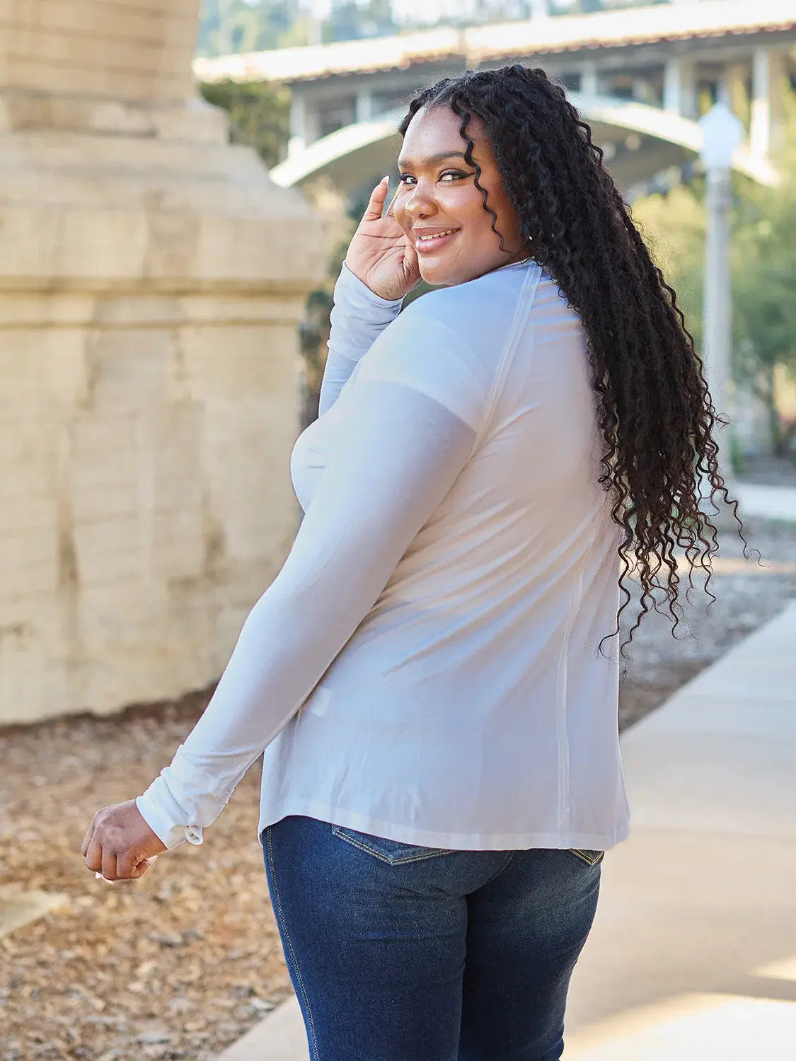 Basic Bae Full Size Round Neck Long Sleeve T-Shirt - ShopBasicbae - Flyclothing LLC