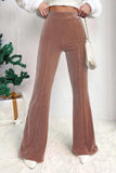 High Waist Bootcut Pants - Trendsi - Flyclothing LLC