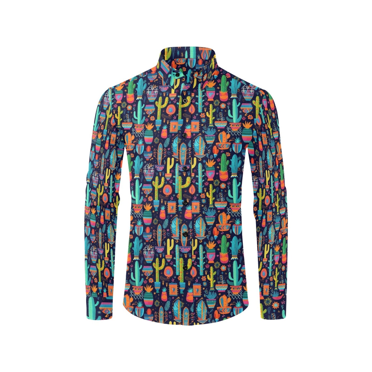 Baha Ranch Crazy Cactus Lady Unisex Western Button Up Shirt