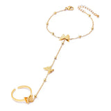 Butterfly Charm Finger Bracelet - Trendsi - Flyclothing LLC