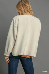 Umgee Textured Jacquard Jacket - Trendsi - Flyclothing LLC