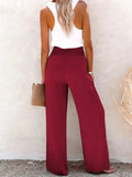 Full Size Decorative Button High Waist Pants - Trendsi - Flyclothing LLC