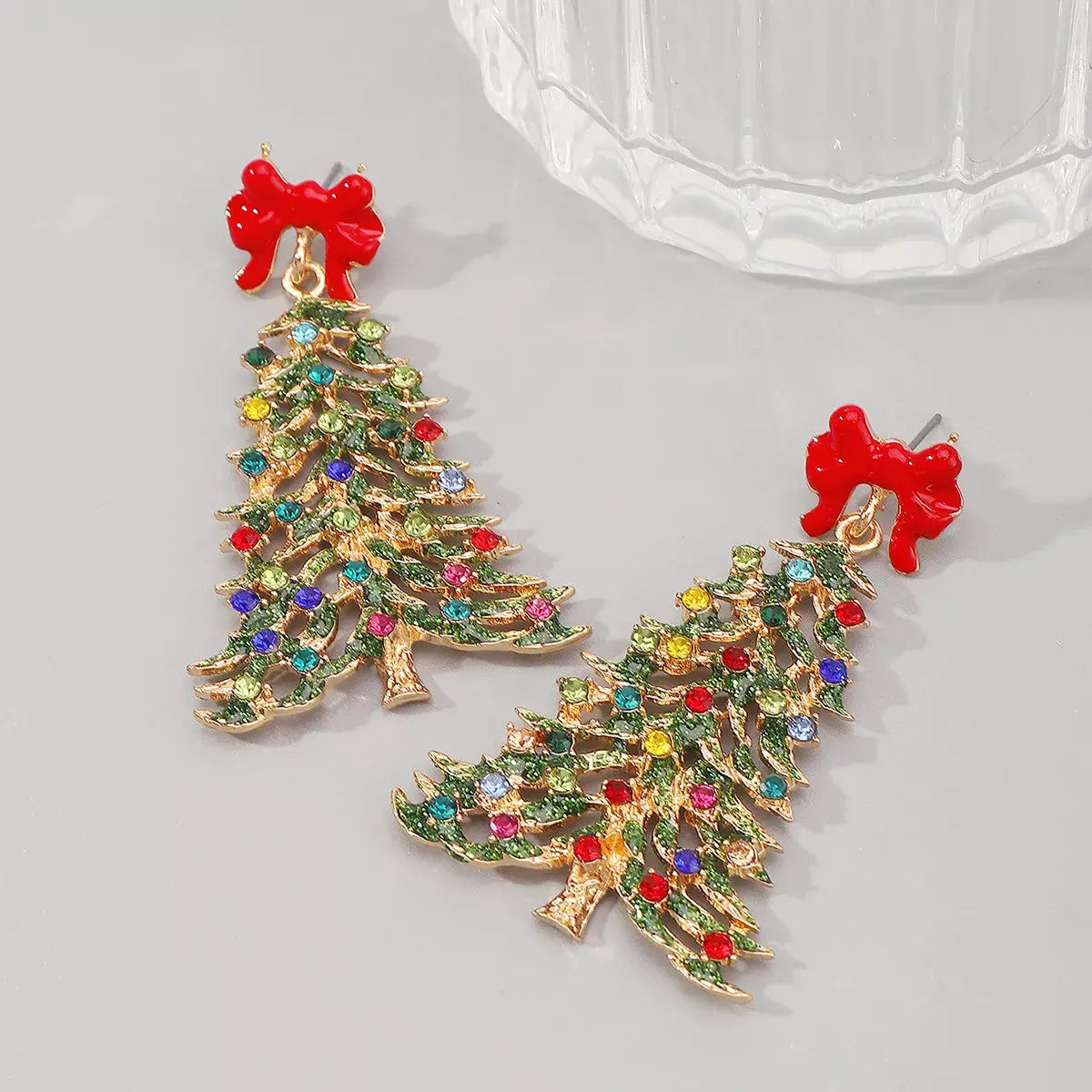 Christmas Tree Dangle Earrings - Trendsi - Flyclothing LLC