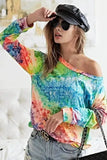 BiBi Tie Dye Soft Knit Jersey T-Shirt - Trendsi