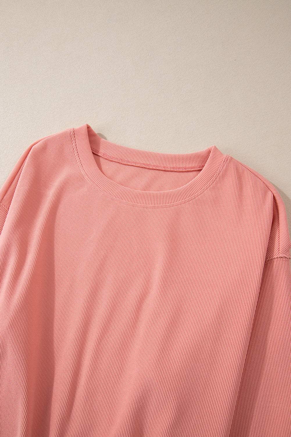 Round Neck Long Sleeve Top and Pants Set - Trendsi - Flyclothing LLC