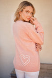 And The Why WIFEY & Heart Round Neck Sweater - Trendsi