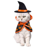 Pet Halloween Cape Hat Set Dogs Cute Costume Pet Halloween Party Cosplay Clothing Cats Decor Cape Festival Dress Up - My Store - Flyclothing LLC