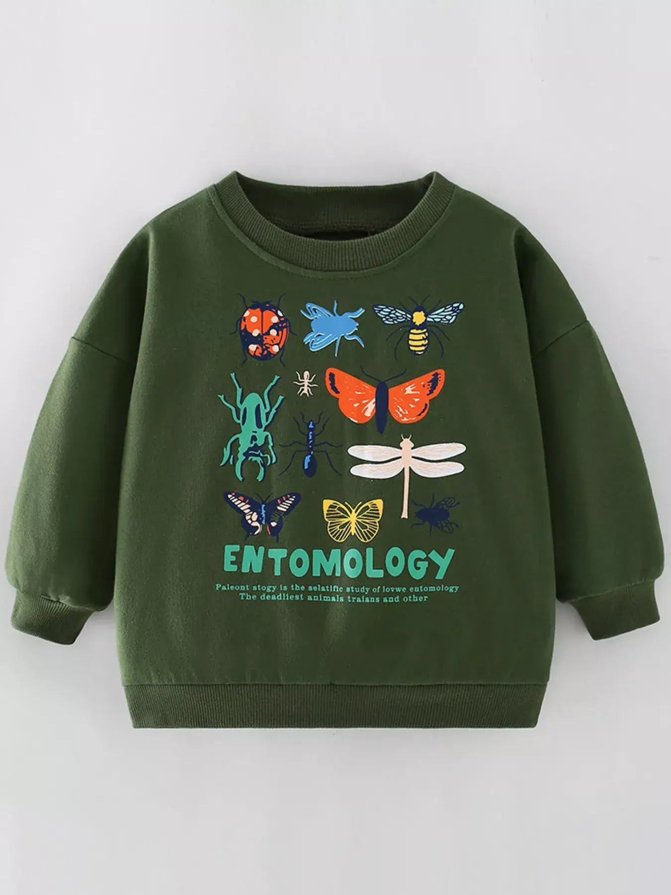 Children's Butterfly Crew Neck Sweatshirt - Trendsi - Flyclothing LLC
