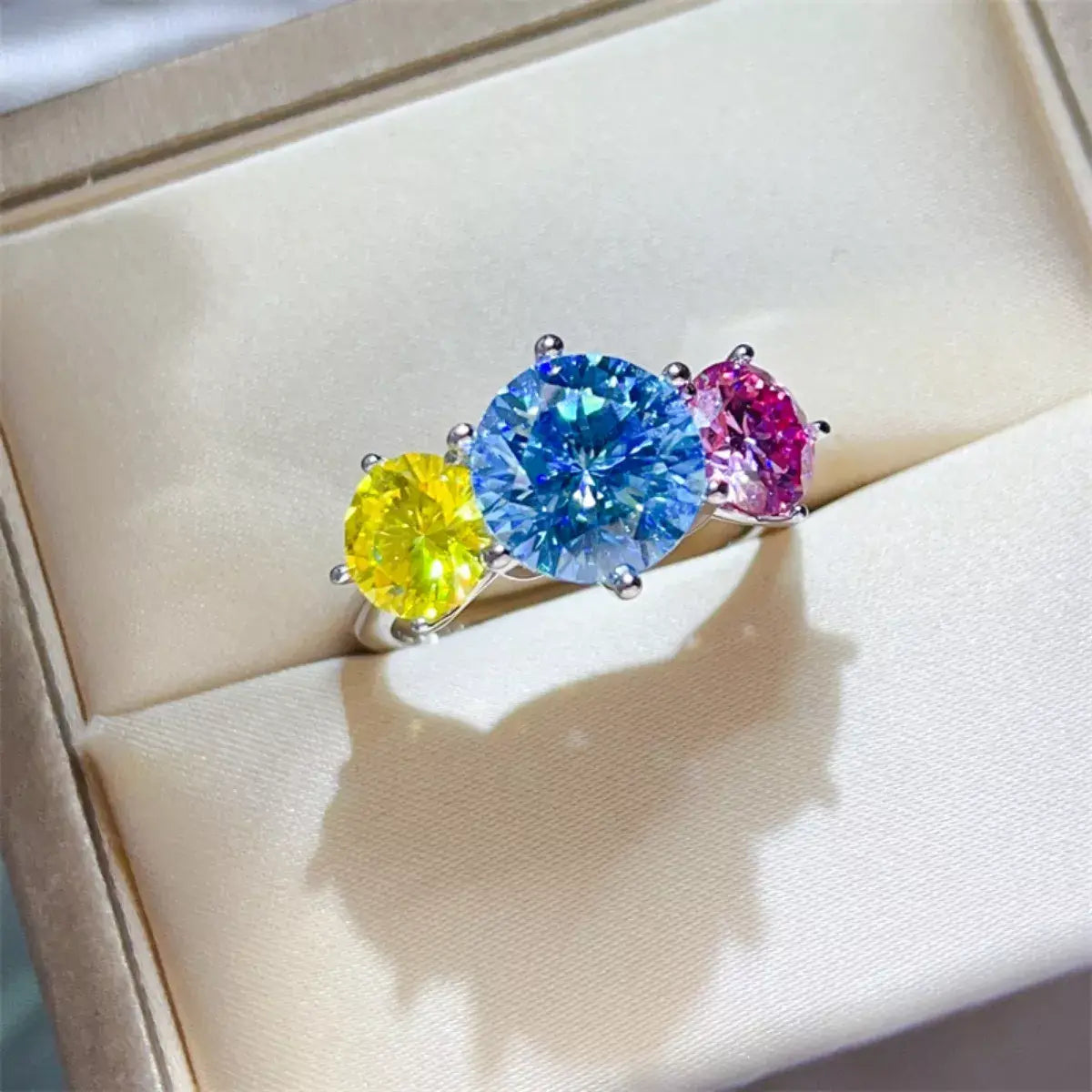 5 Carat Moissanite 925 Sterling Silver Ring - Trendsi - Flyclothing LLC