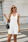 V-Neck Halter Neck Romper - Trendsi - Flyclothing LLC