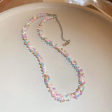 Titanium Steel Rice Bead Necklace - Trendsi - Flyclothing LLC