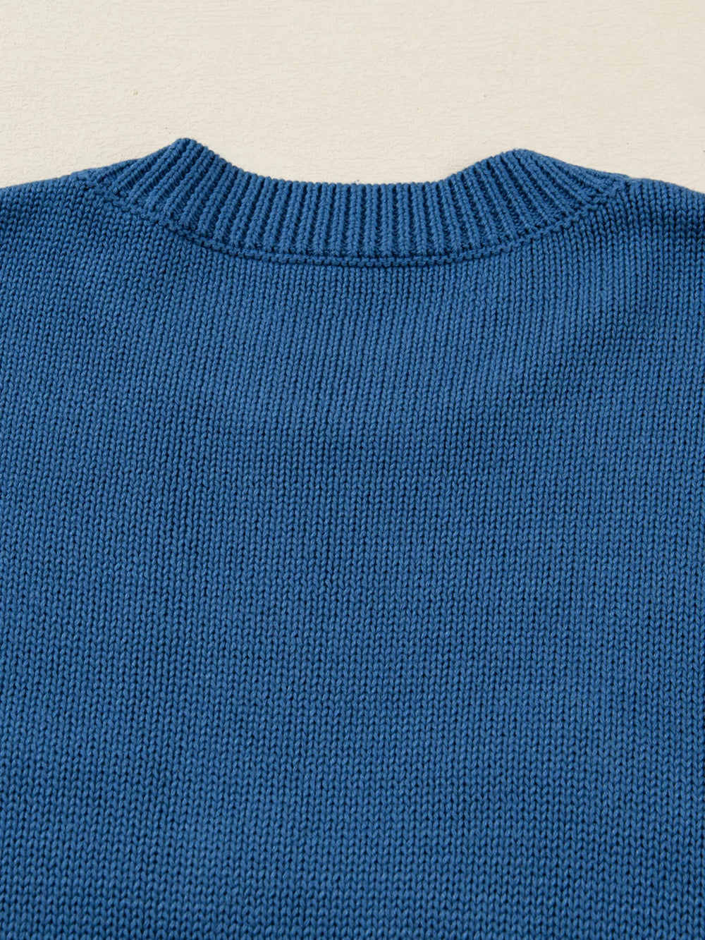 Howdy Embroidered Round Neck Sweater - Trendsi - Flyclothing LLC