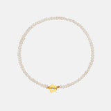 Titanium Steel Pearl Flower Necklace - Trendsi - Flyclothing LLC