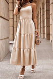 Tiered Crisscross Spaghetti Strap Dress - Trendsi - Flyclothing LLC