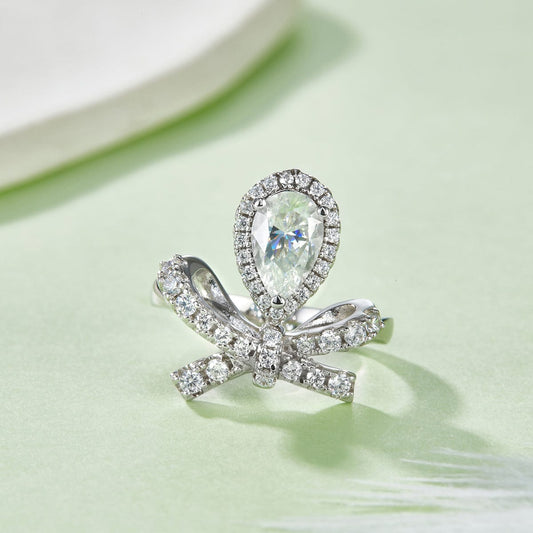 1 Carat Moissanite Zircon 925 Sterling Silver Ring - Trendsi