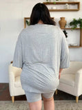 Basic Bae Bamboo Full Size Round Neck Drop Shoulder T-Shirt and Shorts Set - Trendsi - Flyclothing LLC