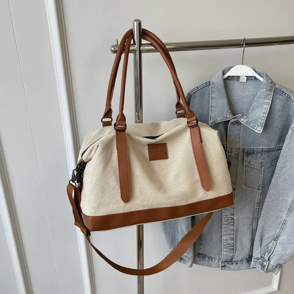 Contrast Travel Bag - Trendsi - Flyclothing LLC