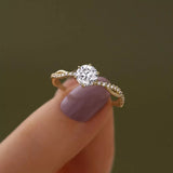 925 Sterling Silver Zircon Ring - Trendsi - Flyclothing LLC