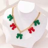 Bow Charm Chain Necklace - Trendsi - Flyclothing LLC