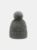 Roll Rim Cable-Knit Hat - Trendsi - Flyclothing LLC