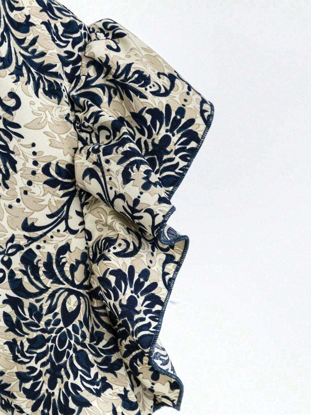 Printed Ruffled Cap Sleeve Top and Pants Set - Trendsi - Flyclothing LLC