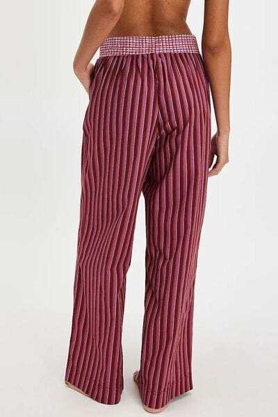 Striped Wide Leg Pants - Trendsi - Flyclothing LLC