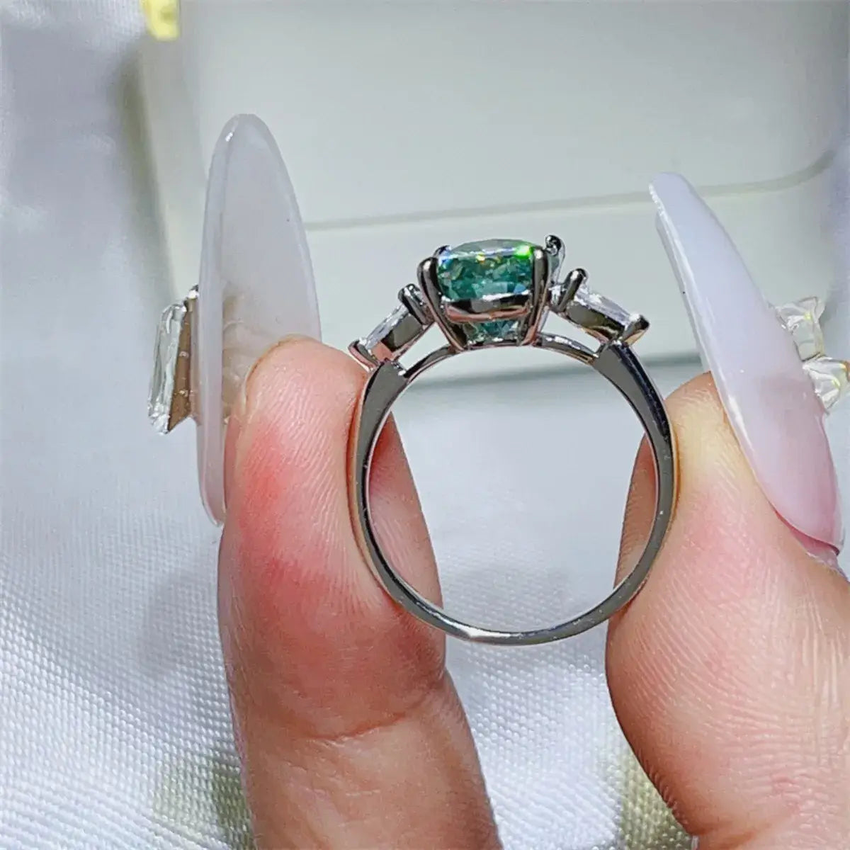 3 Carat Moissanite 925 Sterling Silver Ring - Trendsi - Flyclothing LLC