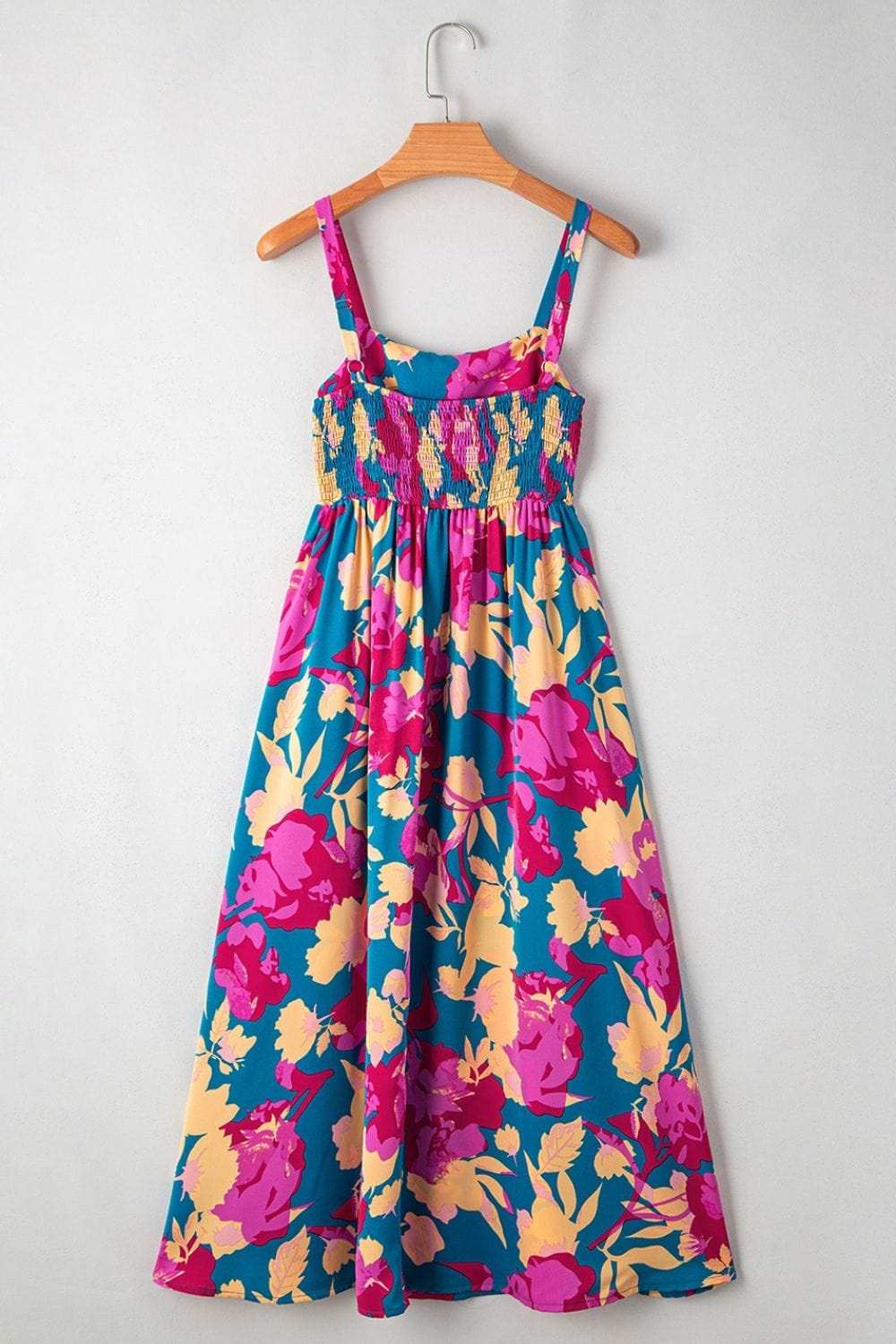 Floral Square Neck Cami Dress with Pockets - Trendsi - Flyclothing LLC