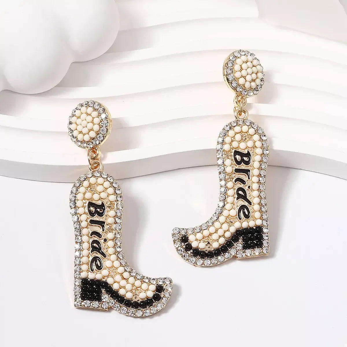 Bride Boot Dangle Earrings - Trendsi - Flyclothing LLC