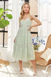 ADORA Gingham Detail Washed Dress - Trendsi - Flyclothing LLC