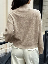 Turtleneck Long Sleeve Sweater - Trendsi - Flyclothing LLC