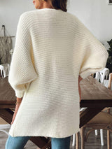 Open Front Long Sleeve Cardigan - Trendsi - Flyclothing LLC