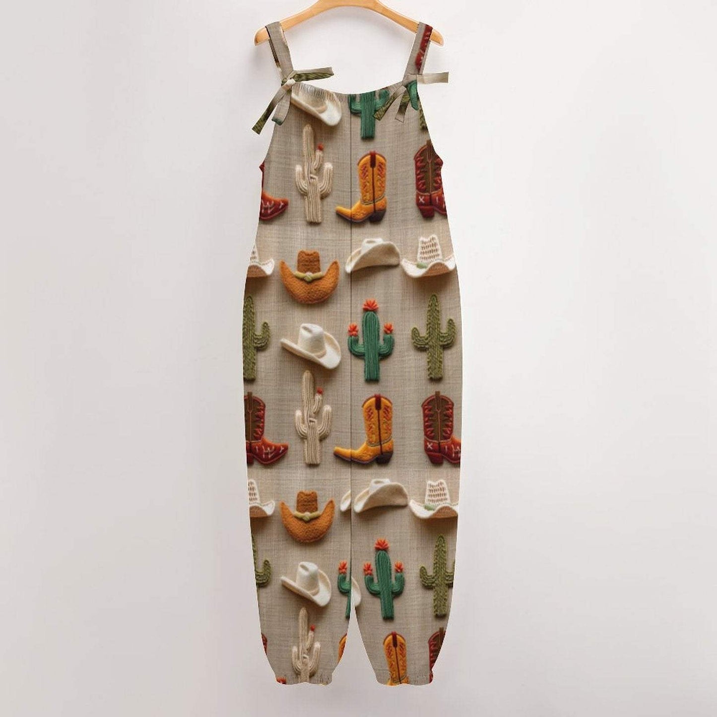 Baha Ranch Cactus Boots Hat Western Overalls Jumpsuit - Baha Ranch Western Wear - Flyclothing LLC