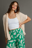 Umgee Full Size Textured Button Down Short Sleeve Shirt Plus Size - Trendsi - Flyclothing LLC