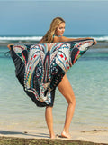 Printed Spaghetti Strap Cover Up - Trendsi - Flyclothing LLC
